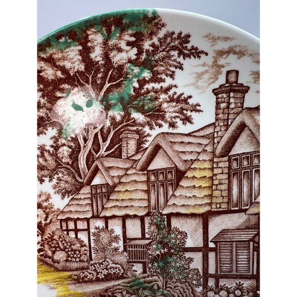 Vtg World Wide Quality English Cottage Plate - Picture 4 of 8